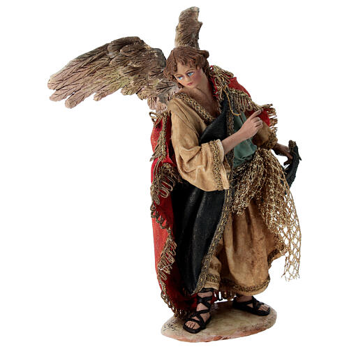 Angel standing announcing to shepherds by Angela Tripi 13 cm 1