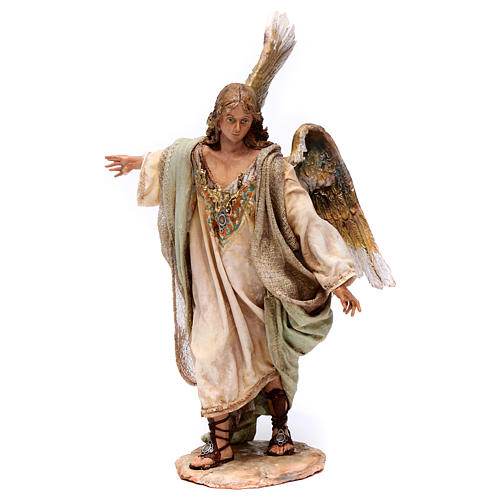 Angel standing announcing to shepherds by Angela Tripi 18 cm 1