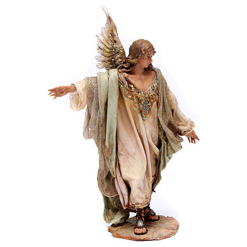 Angel standing announcing to shepherds by Angela Tripi 18 cm 3