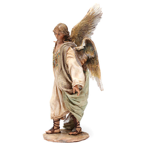 Angel standing announcing to shepherds by Angela Tripi 18 cm 4