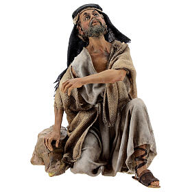 Angela Tripi Nativity scene: Shepherd listening to Angel 18 cm Tripi