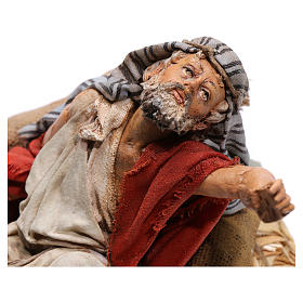 Krippenfiguren von Angela Tripi: Erstaunter Hirte für 18 cm Angela Tripi Krippe