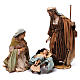 Natividad de terracota 3 piezas Angela Tripi 18 cm de altura media s1