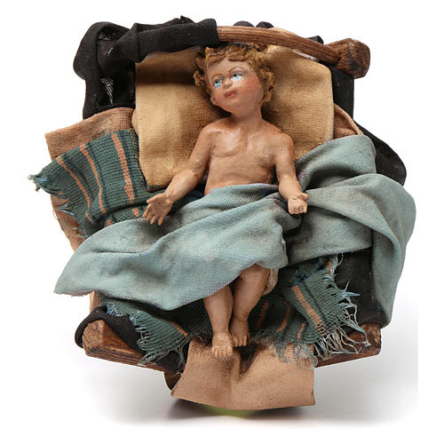 Natividade em terracota 3 figuras Presépio Angela Tripi 18 cm 4