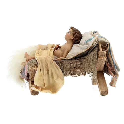 Niño Jesús cuna 18 cm de altura media Angela Tripi 5