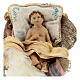 Baby Jesus in his cradle by Angela Tripi 18 cm s2