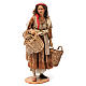 Shepherdess with empty baskets in terracotta 30 cm for Angela Tripi Nativity Scene s1