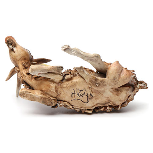 Goat in terracotta 18 cm for Angela Tripi Nativity Scene 4