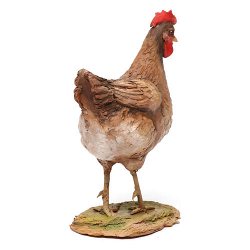 Chicken figurine for Nativity Angela Tripi 30 cm 3