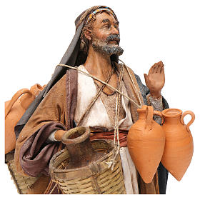 Presepe Angela Tripi: Uomo con anfore 30 cm presepe Angela Tripi