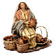 Nativity Scene figurine Woman selling vases, Angela Tripi 18 cm s1