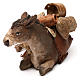 Donkey lying with bags, 18 cm in terracotta Tripi s2