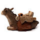 Donkey lying with bags, 18 cm in terracotta Tripi s3
