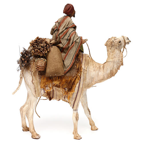 Wielbłąd z mężczyzną na plecach 18 cm szopka Angela Tripi 5