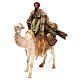 Camelo com homem sobre as costas dele para presépio Angela Tripi altura média 18 cm s3