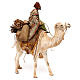 Camelo com homem sobre as costas dele para presépio Angela Tripi altura média 18 cm s4