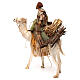 Camelo com homem sobre as costas dele para presépio Angela Tripi altura média 18 cm s6