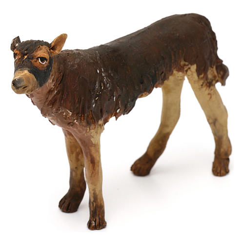Black dog, 18 cm nativity Angela Tripi 2