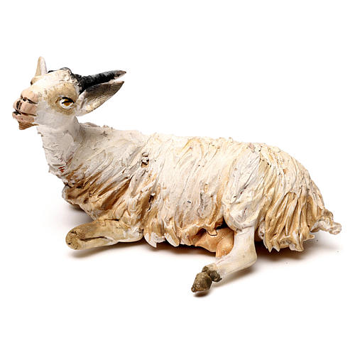 Goat resting, 18 cm Angela Tripi, in terracotta 1