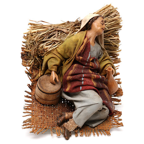 Nativity Scene figurine Woman sleeping, Angela Tripi 13 cm 2