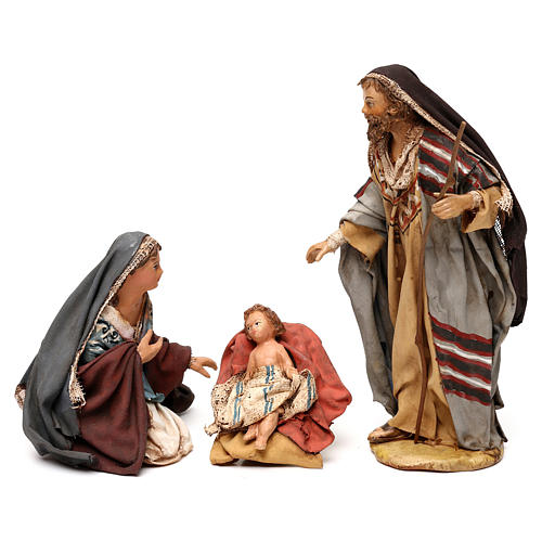 Holy Family for Nativity scene, Angela Tripi 13 cm 1