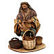 Shepherd with baskets, 18 cm nativity Angela Tripi s1