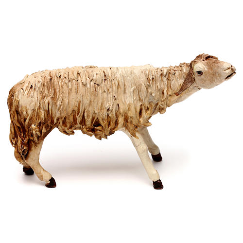 Mouton terre cuite pour crèche 18 cm Angela Tripi 1