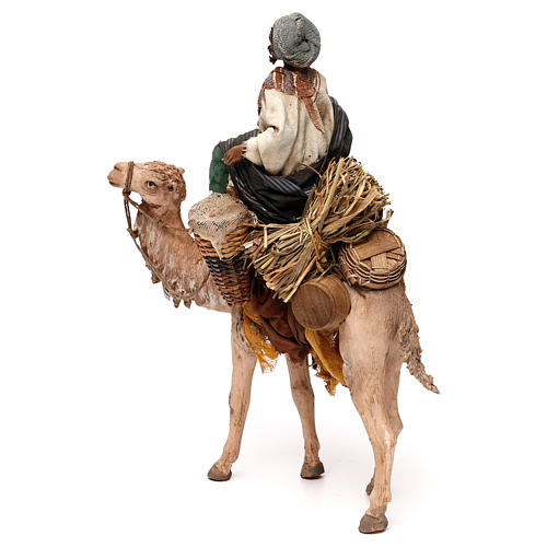 Homem Montando Camelo Presépio Angela Tripi com figuras de altura média 13 cm 6