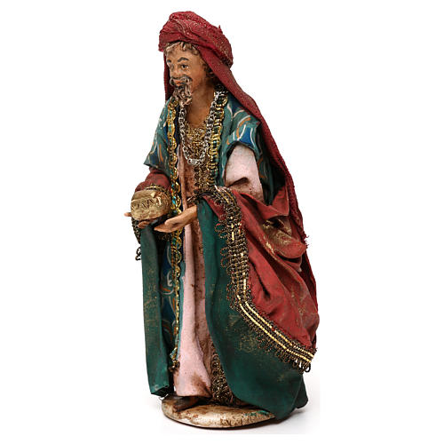 Nativity Scene figurine fair-skinned King, Angela Tripi 13 cm 3