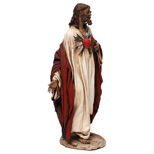 Sacred Heart of Jesus statue, Angela Tripi 30 cm 4