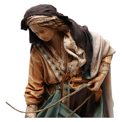 Nativity Scene figurine Woman at the well, Angela Tripi 18 cm 2