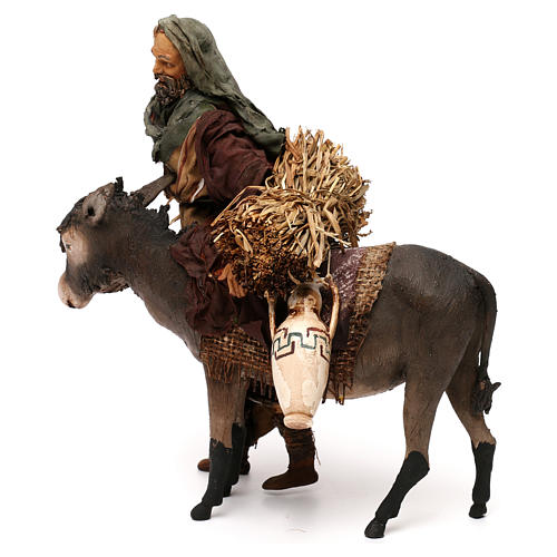 Nativity Scene figurine Man with donkey, Angela Tripi 18 cm 7