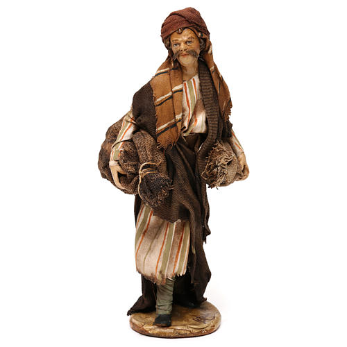 Nativity Scene figurine Man with sacks, Angela Tripi 18 cm 1