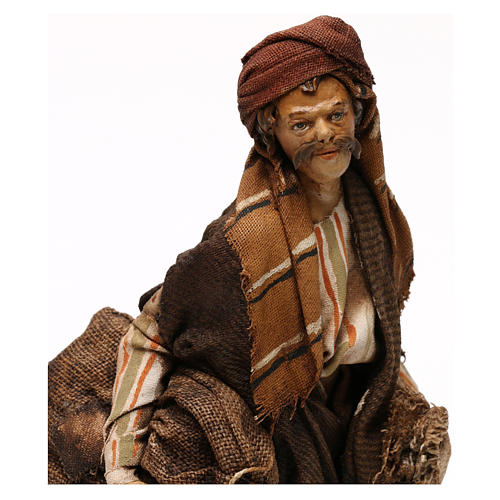 Nativity Scene figurine Man with sacks, Angela Tripi 18 cm 2