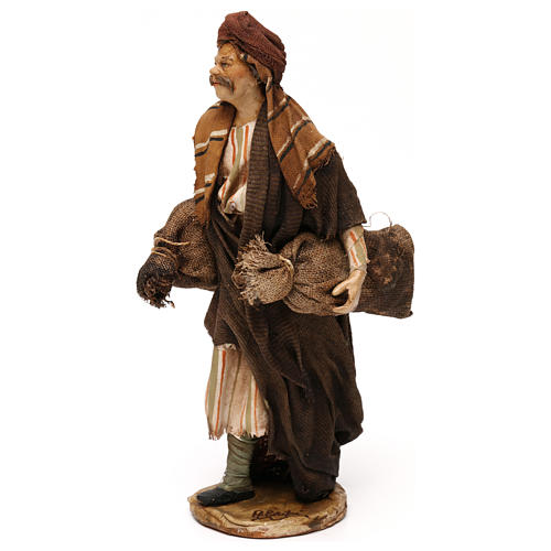 Nativity Scene figurine Man with sacks, Angela Tripi 18 cm 3