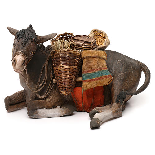 Sitzender Esel mit Belastung 30cm Angela Tripi 1
