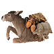 Loaded donkey for 30 cm Nativity scene, Angela Tripi s4