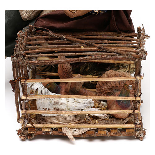Man with bird box for 30 cm Nativity scene, Angela Tripi 3