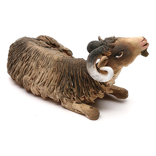 Cabra deitada para Presépio Angela Tripi com figuras de altura média 18 cm 2