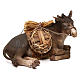Ruhender Esel mit Last, für 18 cm Krippe von Angela Tripi, Terrakotta s1