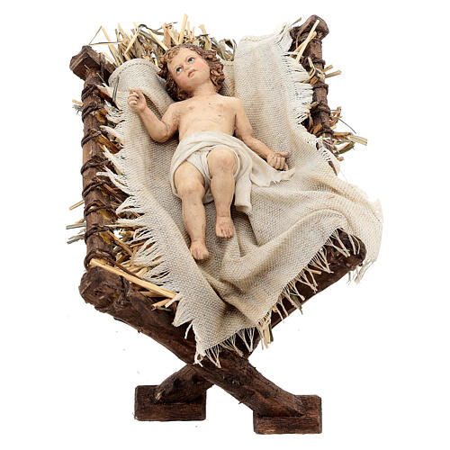 Nativité 3 pièces crèche Angela Tripi 30 cm 5