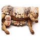 Goat in terracotta for 18 cm Nativity scene, Angela Tripi s4