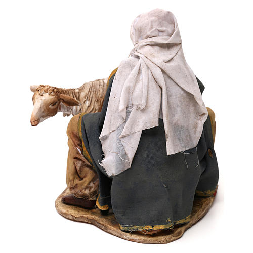 Berger qui trait terre cuite 13 cm Angela Tripi 4