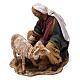 Shepherd milking 13 cm, in terracotta Angela Tripi s2