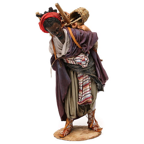 Dark skinned man for 30 cm Nativity scene, Angela Tripi online sales