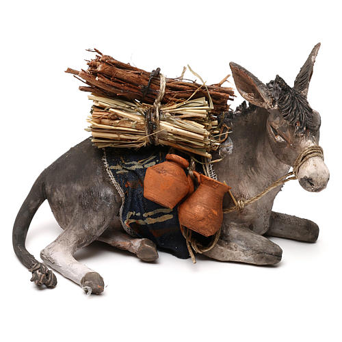 Sitting donkey for 13 cm Nativity scene, Angela Tripi 1