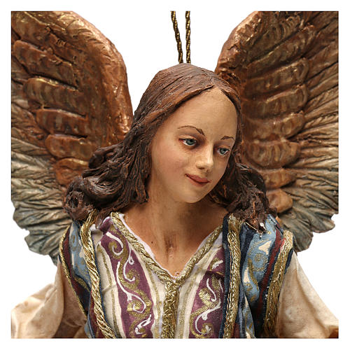 Angelo Gloria in volo 30 cm presepe Tripi 2
