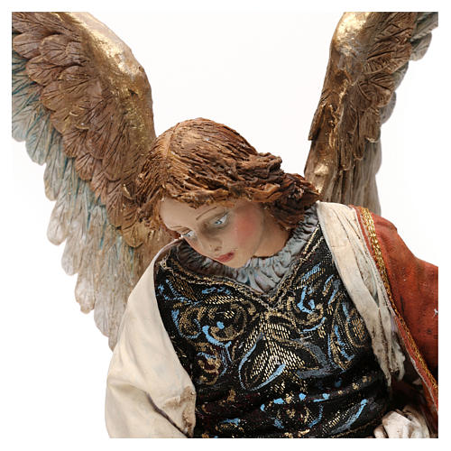 Angelo in piedi per presepe colori tradizionali cm.30 - Statuine