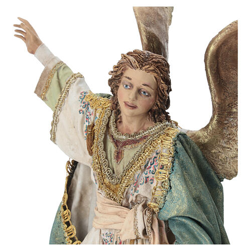Anjo de pé Presépio Angela Tripi com figuras de altura média 30 cm 3