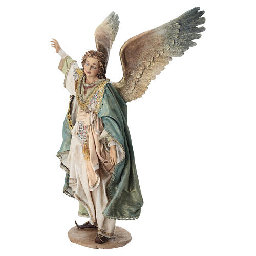 Anjo de pé Presépio Angela Tripi com figuras de altura média 30 cm 4